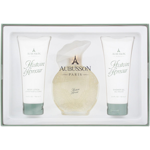 Aubusson Histoire d 'Amour EDP 100ml, Shower Gel 100ml Body Lotion 100ml Set - White by Aubusson