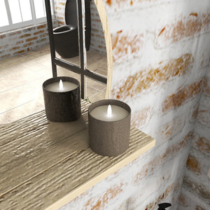 kleankin Round Bathroom Mirror with Shelf Wall Mounted Makeup Mirror by kleankin