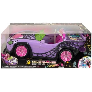 Monster High Toy Car Ghoul Mobile with Pet and Cooler Accessories - multi by Mattel