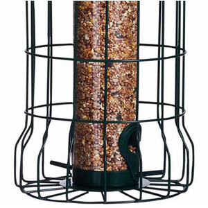 Wild Bird Hanging Cage Seed Feeder - Black