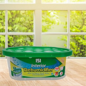 3 Interior Dehumidifiers Damp Moisture Trap Absorber Crystals Home Caravan Boat - White by 151