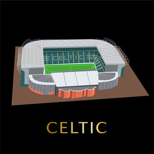 Scottish Football Stadium Scratch Off Map - Grey by Football Stadium Maps