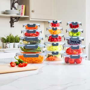 Neo 7 Piece Glass Food Storage Containers by Neo