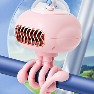 Portable Desktop Fan Outdoor Mini Mute Creative Fan - Pink