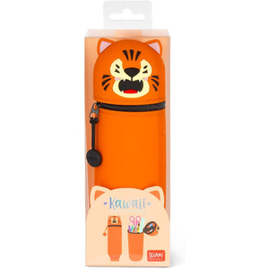 Kawaii 2 in 1 Soft Silicone Pencil Case - Tiger / Tiger by Legami