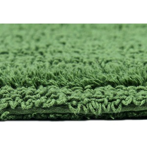 Luxury Reversible Semi Circle Bath Mat - Green by Homescapes