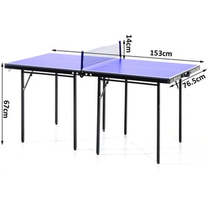 HOMCOM Folding Table Tennis - Purple by HOMCOM