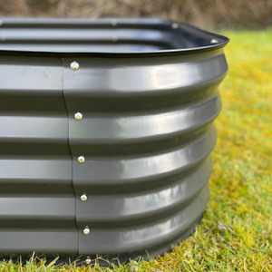 Large Metal Raised Vegetable Bed in Dark Grey - Grey / 2 by Selections