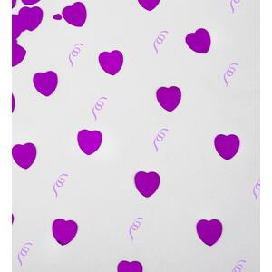 Heart Shape Scatter Confetti - Purple by Shatchi