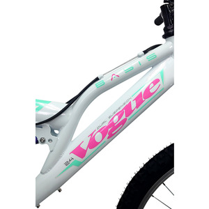 Basis Vogue Junior Girls Full Suspension Mountain Bike, 24In Wheel - White/Teal by Basis