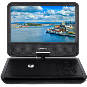 7 inch Portable DVD Player with Swivel Screen - Black by Groov-e