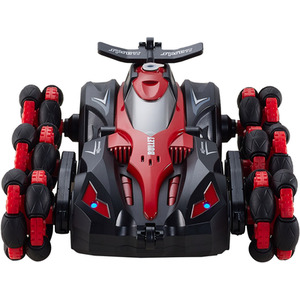 Spray Drift Remote-Controlled Stunt Car Toy - Red / 22.5cm by komore