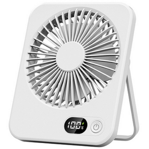 USB Rechargeable Portable Desktop Fan - White
