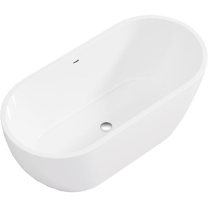 Acrilico Gloss Compact Freestanding Acrylic Bath - White / 1500mm by Fino Stone