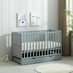 Orlando Cot With Drawer Grey - Grey by Mcc Direct