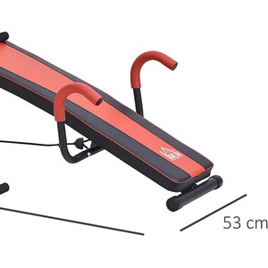 Sit Up Bench with Twist Waist Disc - Black by HOMCOM