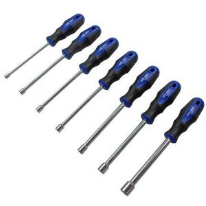 US PRO Tools 7 Pc Nut Driver Spinner Screwdriver Set - Black and Blue by US PRO