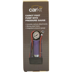 Carkit Foot Pump with Pressure Gauge by Carkit