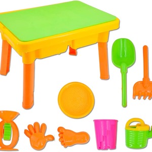 Basic Sand and Water Table for Summer Outdoor Play - YELLOW
