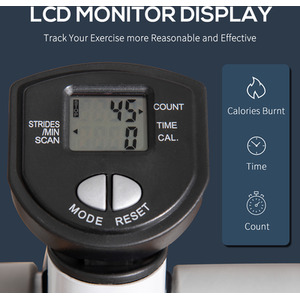 HOMCOM Adjustable Twist Stepper Aerobic Machine - Grey by HOMCOM