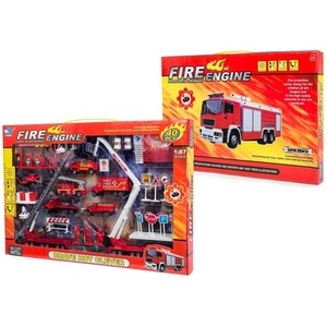 Big Daddy Kids Vehicle Set with Accessories - Multi / Fire Rescue / 40+ by Big Daddy