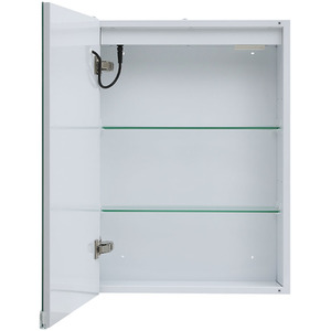 Frameless LED Mirror Cabinet with Adjustable Lighting - Silver by Livingandhome