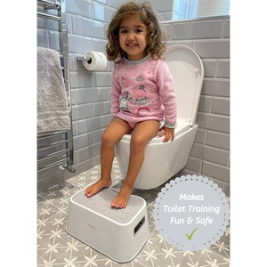 Non-Slip Toddler Step Stool Ocean Theme - White by Babycurls