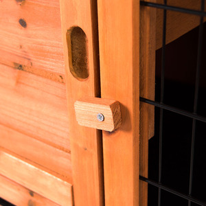 Single Wooden Pet Hutch - Wood by Vida Designs