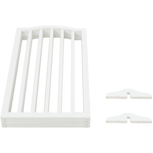 WhiskerJoy Wooden Foldable Pet Gate - White / 46 - 138 cm by WhiskerJoy