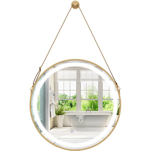 Bathroom Mirror Makeup Mirror - Gold by Costway