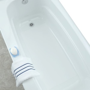 Non Slip Adhesive Bath Mat - Ultra Thin - Anti Skid Textured Vinyl 16