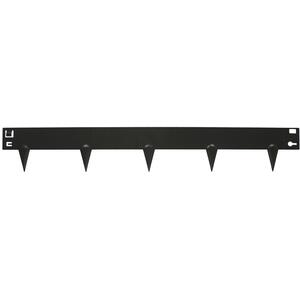 5pc Steel Lawn Edging Set - 5m x 8cm - Black by Harbour Housewares