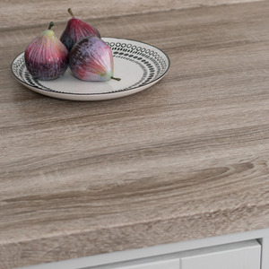 dc fix Sonoma Truffel Self Adhesive Vinyl Wrap for Kitchen Doors and Worktops - Brown/Grey / A4 by d-c-fix