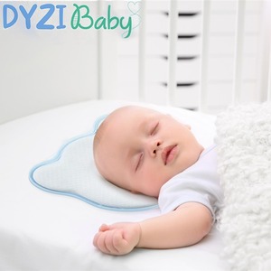 Baby Head Shaping Pillow 3D Memory Foam Cushion Prevent Flat Head - blue by Dyzi
