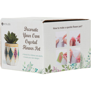 Decorate Your Own Crystal Flower Pot by Art Studio