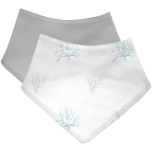 2 Pack Bandana Bibs - Coral by Petite Piccolo