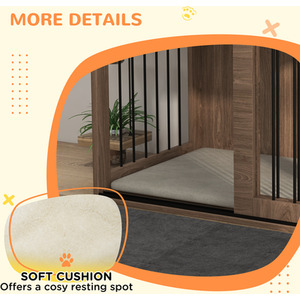 PawHut Dog Crate Furniture with Removable Cushion by PawHut