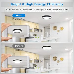 Waterproof Bathroom Ceiling Light - Black Rim by Bright Idea
