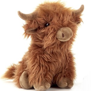 Large Highland Cow Soft Toy - Brown by Blue Frog Toys