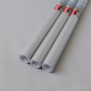 dc fix Padstow Grey Wood Self Adhesive Vinyl Wrap for Kitchen Doors and Worktops - Grey / 67.5cm x 2m (pack of 3) by d-c-fix