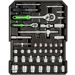 Tool Box Trolley 1200 Pcs - Black by tectake