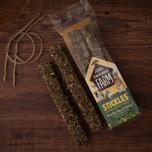Pack of 2 Supreme Stickle Treats - Timothy Hay / Herbs by Tiny Friends