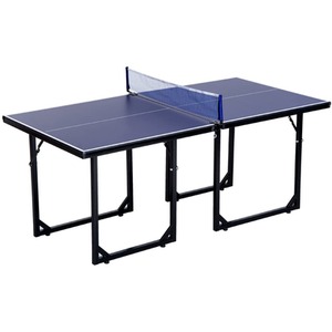 HOMCOM 6FT Folding Table Tennis - Blue by HOMCOM