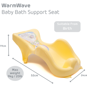 WarmWave Baby Bath Support suitable from birth - Lemon by BabyDam