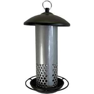 Squirrel Resistant Hanging Bird Mealworm Feeder - Grey by Selections