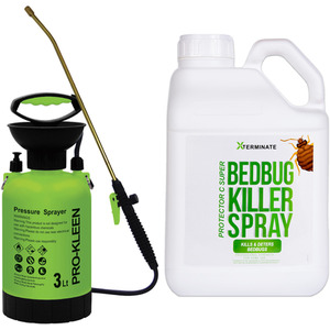 Bed Bug Killer With Pump Sprayer - Clear / 3l by Xterminate