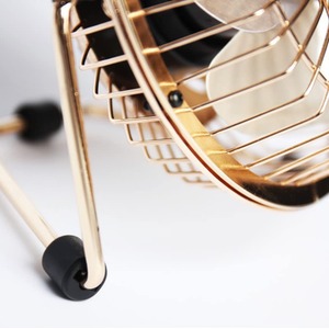 Schallen Mini Portable USB Powered Desk, Table, Office, Fan - Gun Metal by Schallen