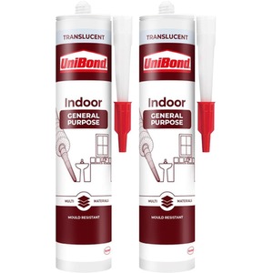 UniBond General Purpose Weatherproof Sealant Cartridge Translucent 273g - Buy 2 by UniBond