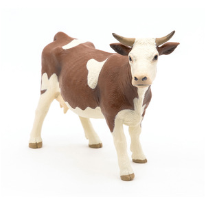 PAPO Farmyard Friends Simmental Cow Toy Figure - Brown by PAPO