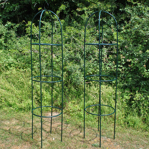 Metal Garden Obelisks - Green / 4 by Selections